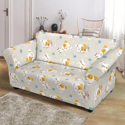 Russell Terriers Print Design LKS306 Loveseat Couch Slipcover