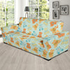 Bear Pattern Print Design 02 Sofa Slipcover