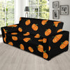 Pumpkin Pattern Print Design A05 Sofa Slipcover