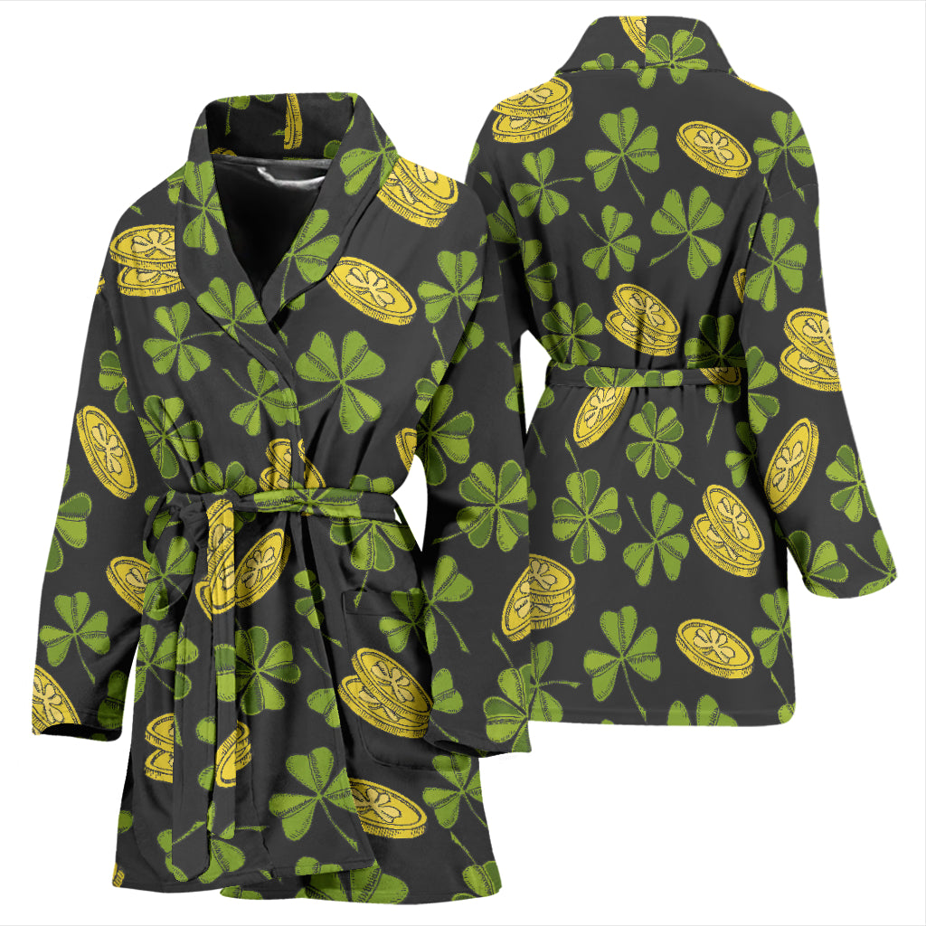 St Patricks Day Print Design LKS305 Women Bathrobe