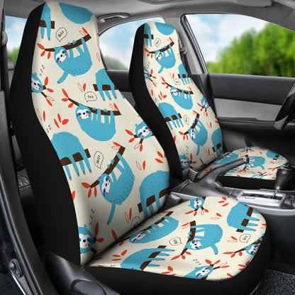 Sloth Print Design LKS3011 Car Seat Covers