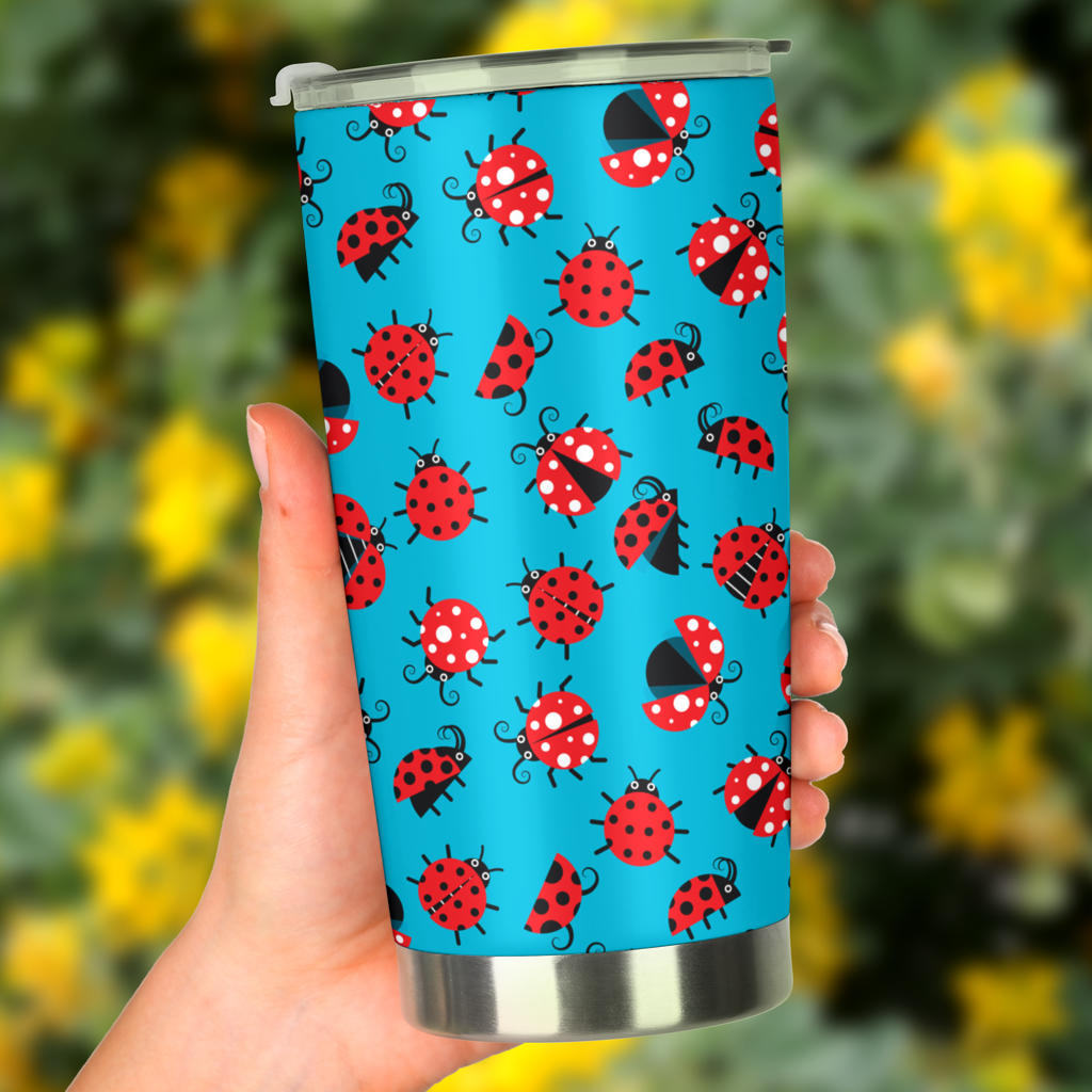 Ladybug Action Print Pattern Tumbler