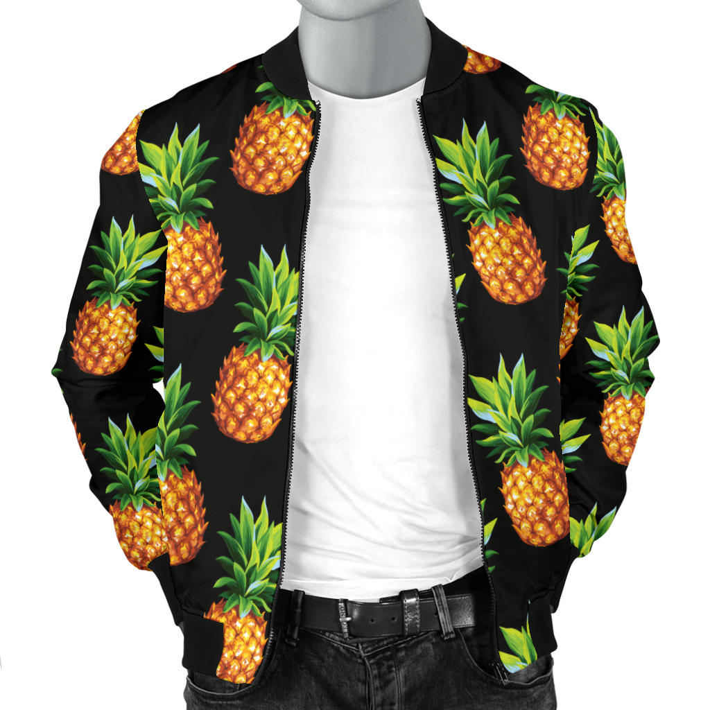 Pineapple Cute Print Design Pattern Men Bomber Jacket