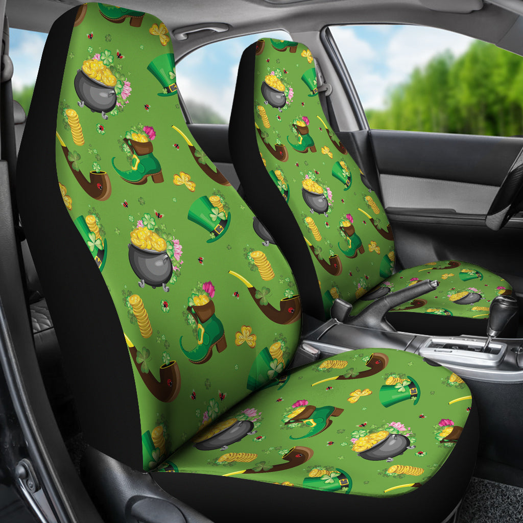 Shamrock Saint Patrick's Day Print Design LKS306 Car Seat Covers