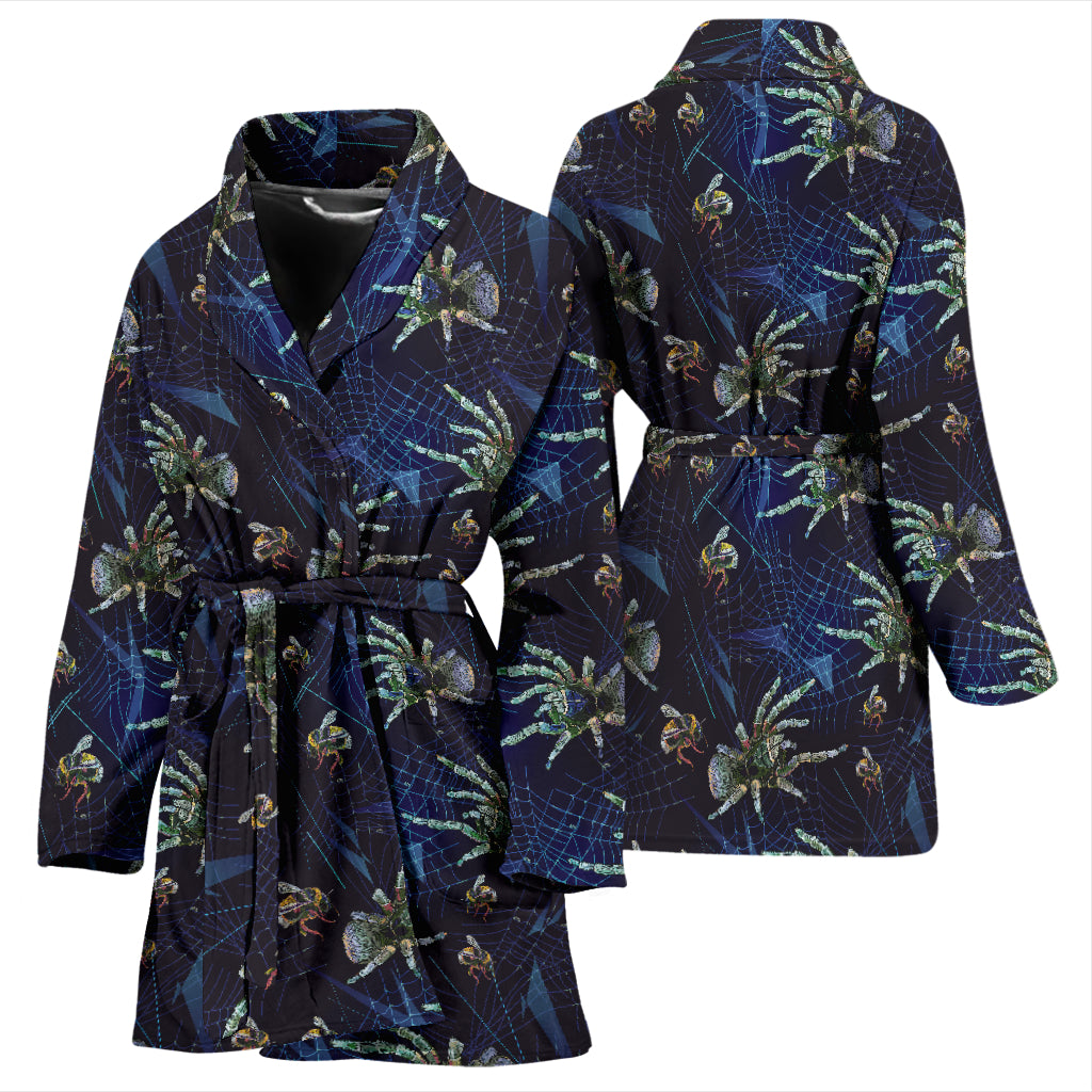 Tarantula Print Design LKS401 Women Bathrobe