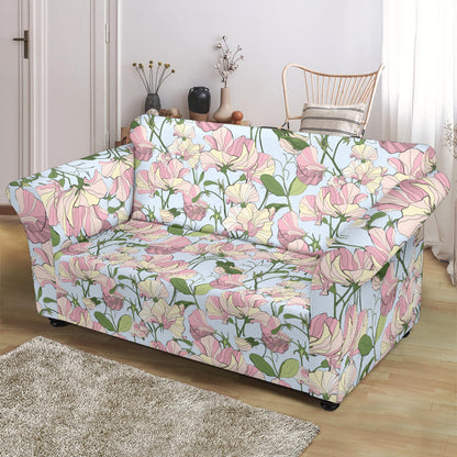 Sweet Pea Print Design LKS304 Loveseat Couch Slipcover