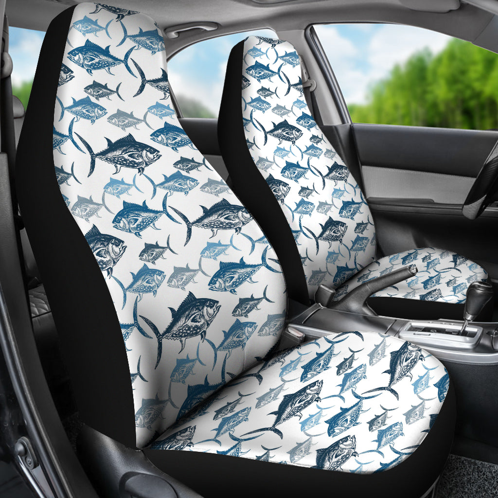 Tuna Fish Print Design LKS303 Car Seat Covers