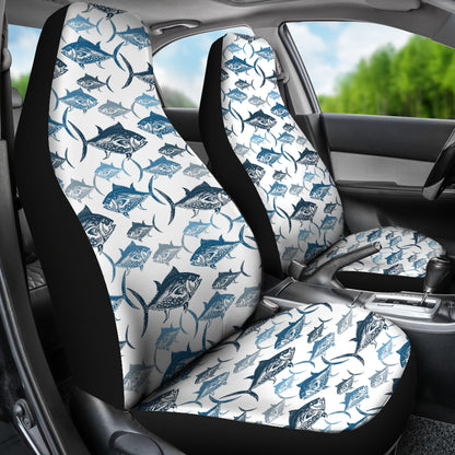 Tuna Fish Print Design LKS303 Car Seat Covers