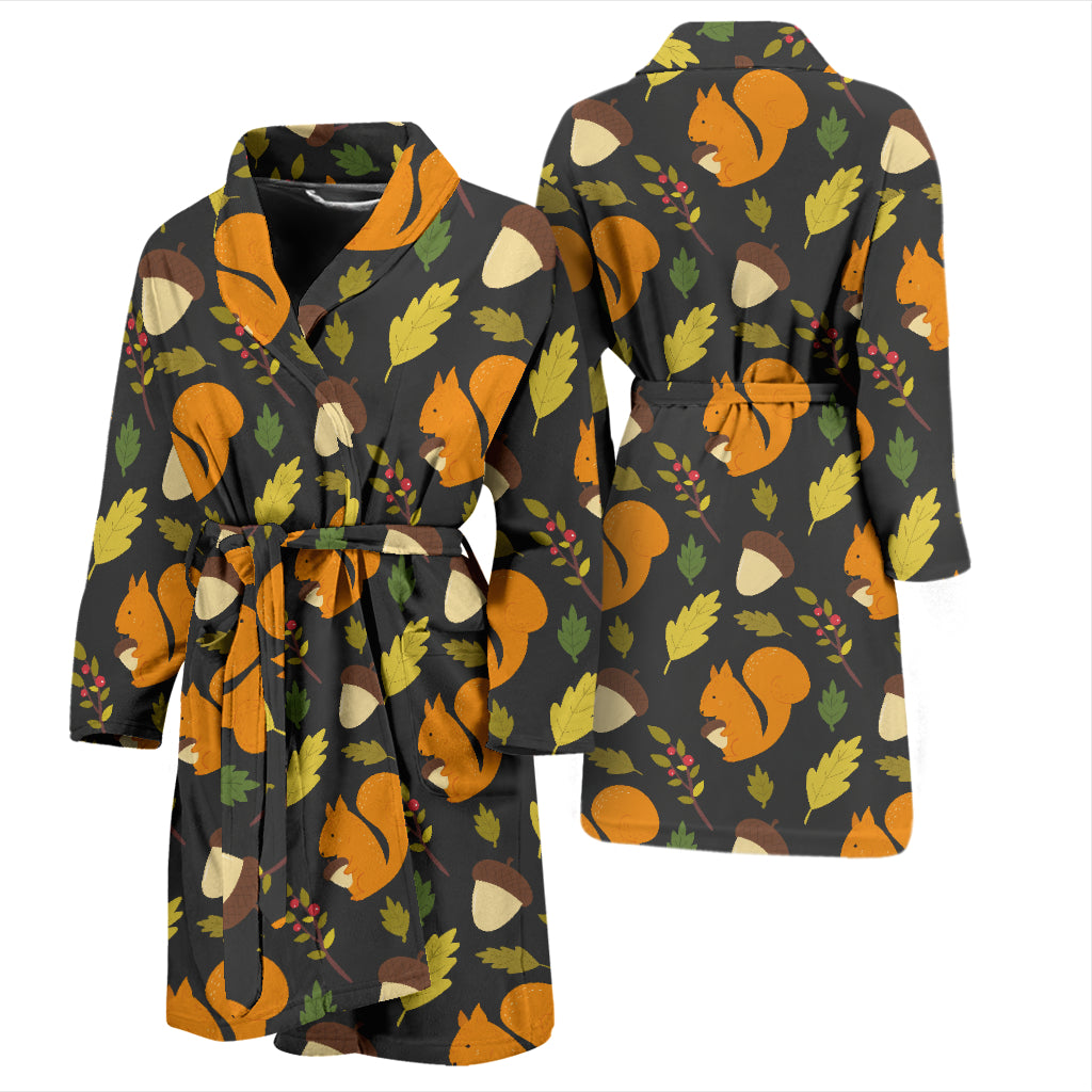 Squirrel Print Design LKS301 Men Bathrobe