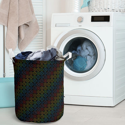Chakra Colorful Symbol Pattern Laundry Basket