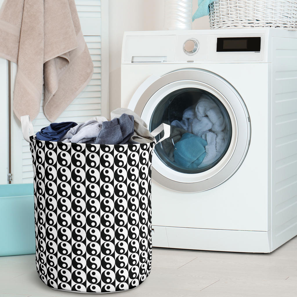 Yin Yang Classic Pattern Design Print Laundry Basket