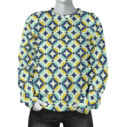 Swedish Design Pattern Women Long Sleeve Sweatshirt