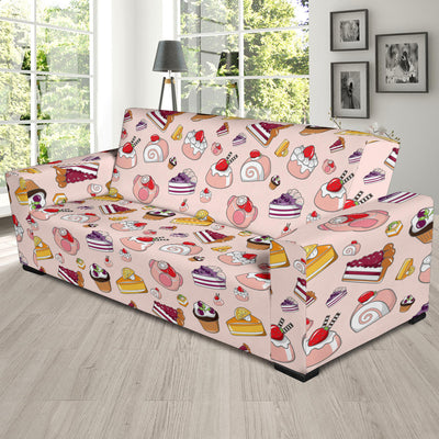 Cake Pattern Print Design 01 Sofa Slipcover