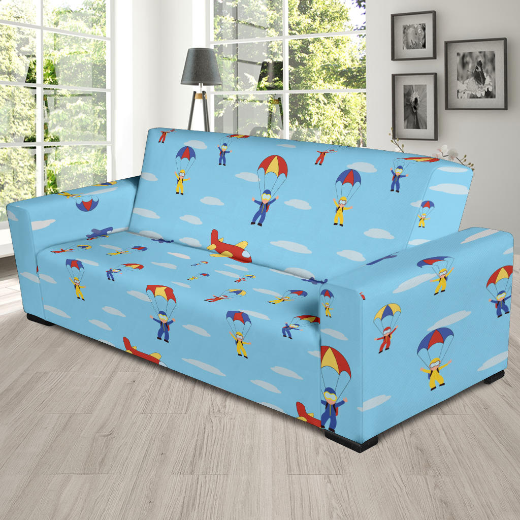 Skydiver Print Design LKS304 Sofa Slipcover