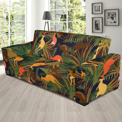 Kangaroos Pattern Print Design 07 Sofa Slipcover