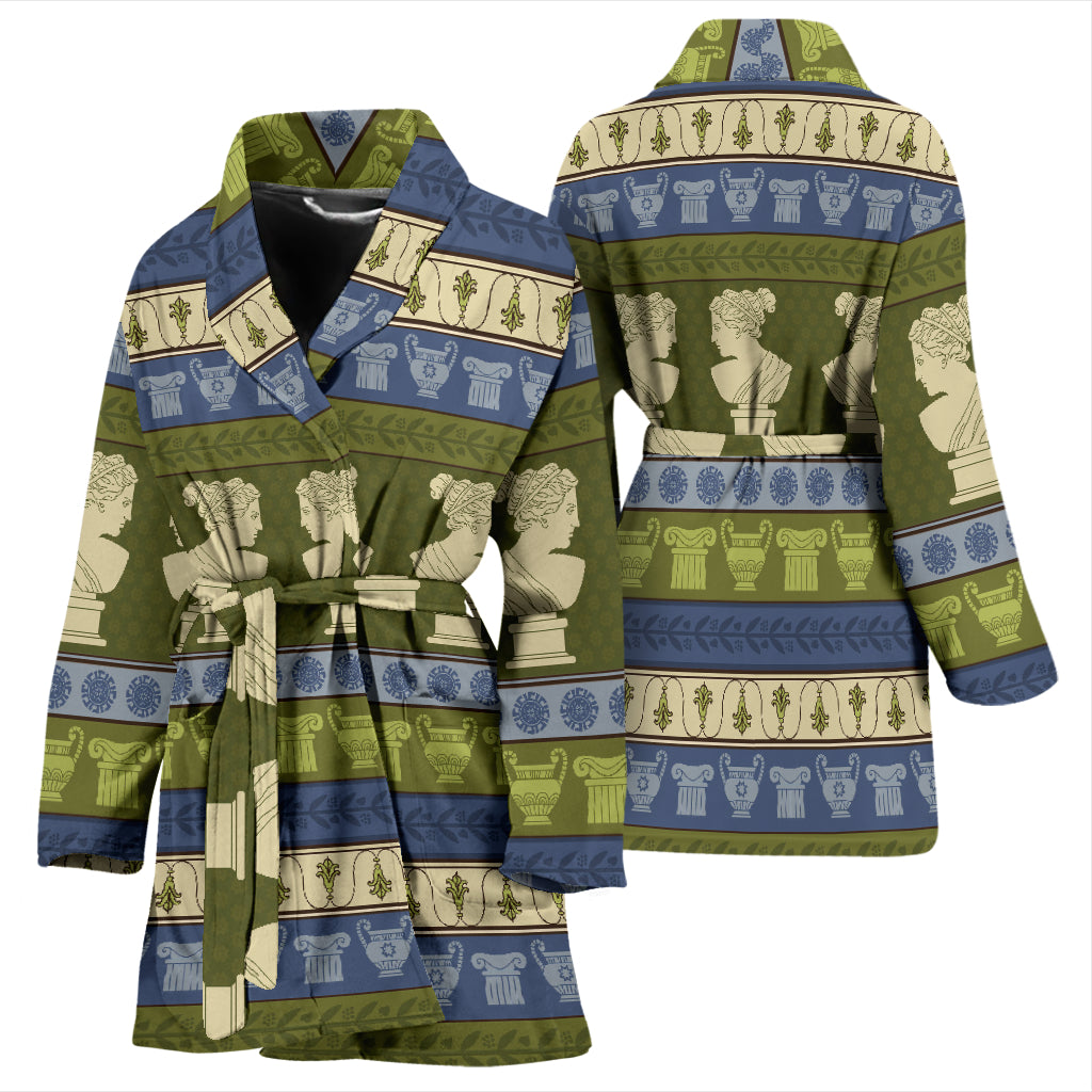 Ancient Greek Statue Print Design LKS301 Women Bathrobe