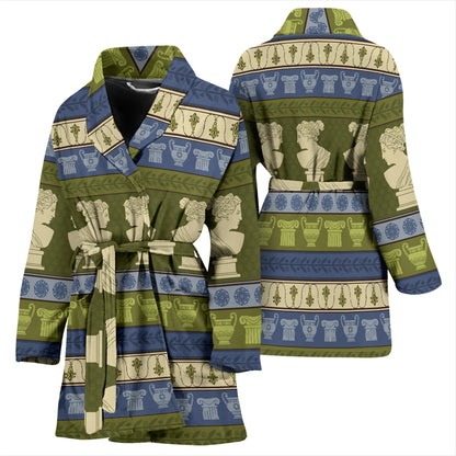 Ancient Greek Statue Print Design LKS301 Women Bathrobe