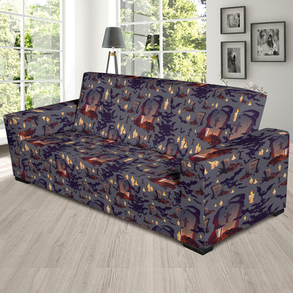 Creepy Graveyard Print Design LKS301 Sofa Slipcover