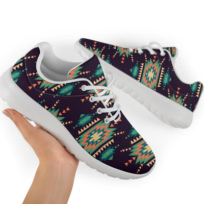 Navajo Geometric Style Print Pattern Athletic Shoes