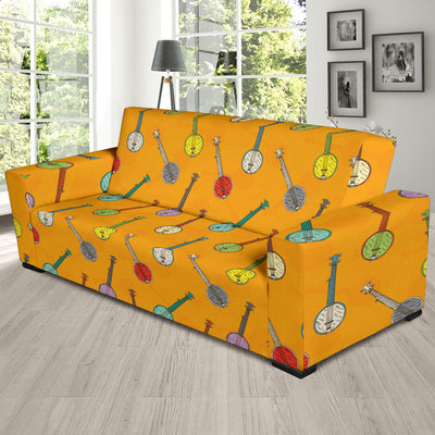 Banjo Pattern Print Design 02 Sofa Slipcover