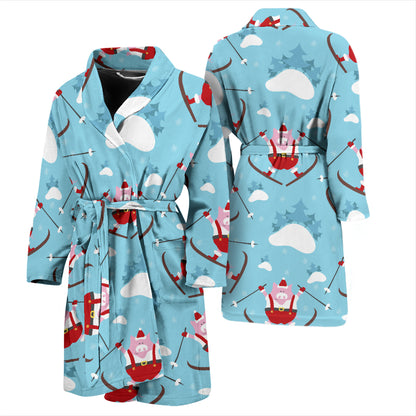 Ski Print Design LKS309 Men Bathrobe