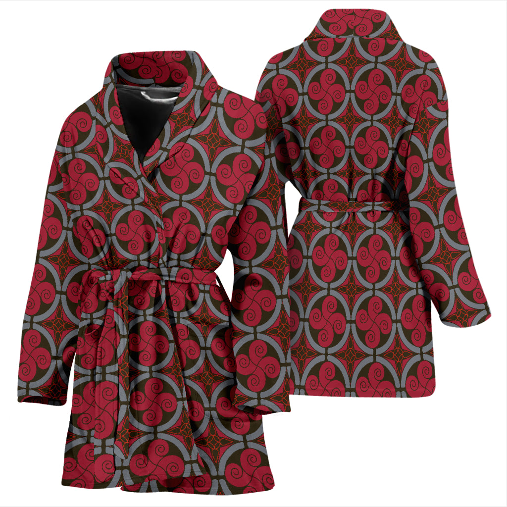 Vikings Print Design LKS301 Women Bathrobe