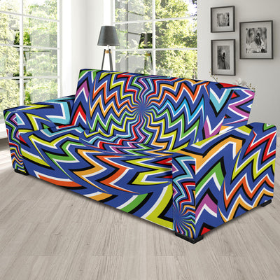 Optical illusion Pattern Print Design A02 Sofa Slipcover