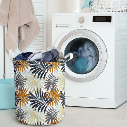 Colorful Tropical Palm Leaves Laundry Basket