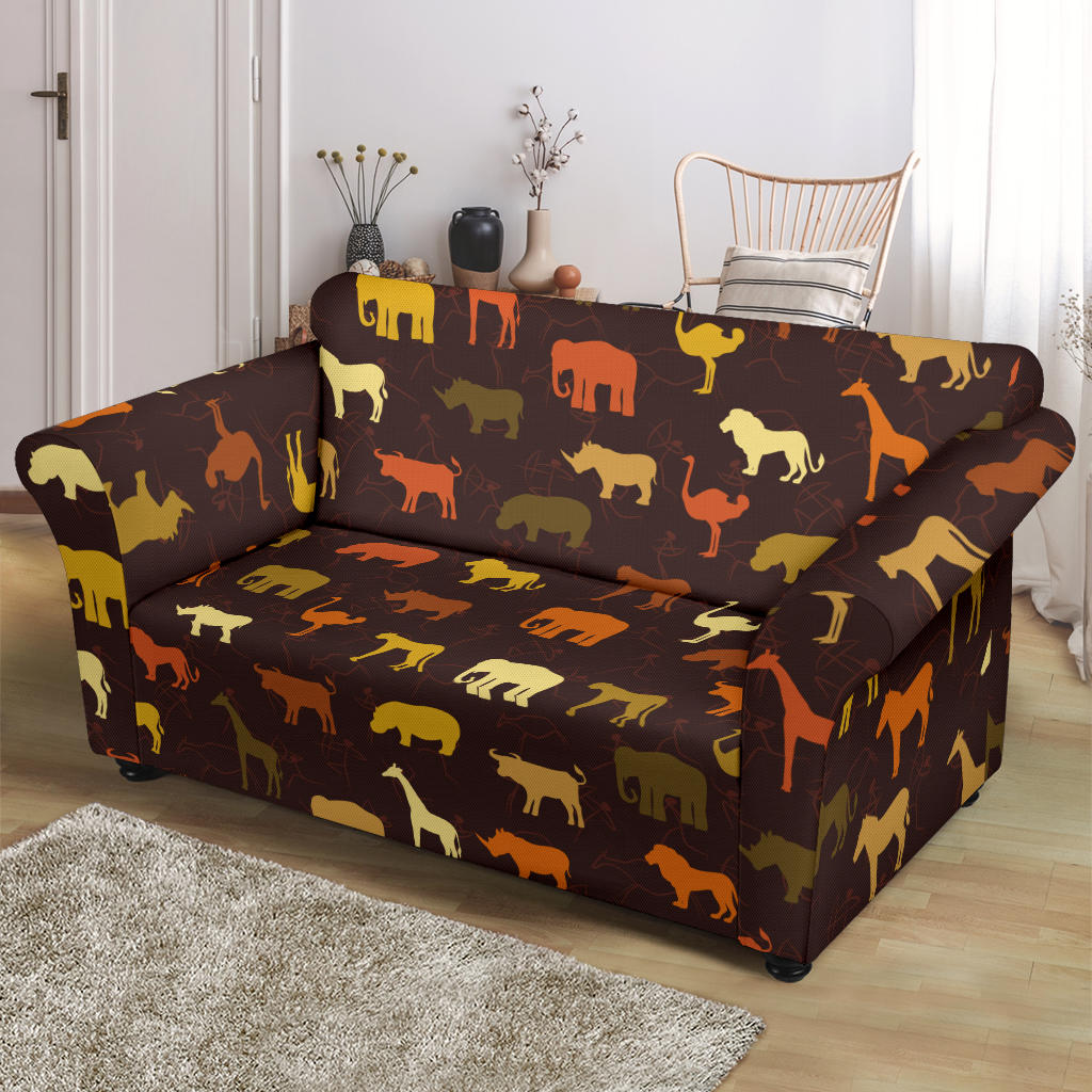Safari Animal Print Design LKS301 Loveseat Couch Slipcover