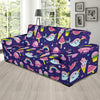 Narwhal Cute Pattern Print Design 02 Sofa Slipcover