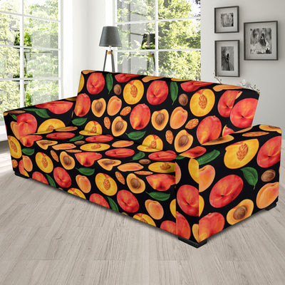 Peach Pattern Print Design A02 Sofa Slipcover