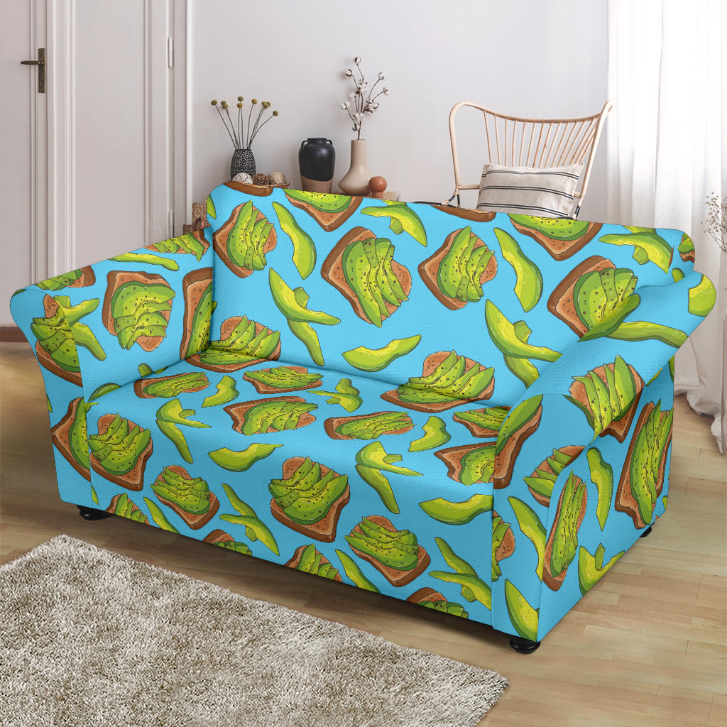 Sandwich Avocado Print Design LKS306 Loveseat Couch Slipcover