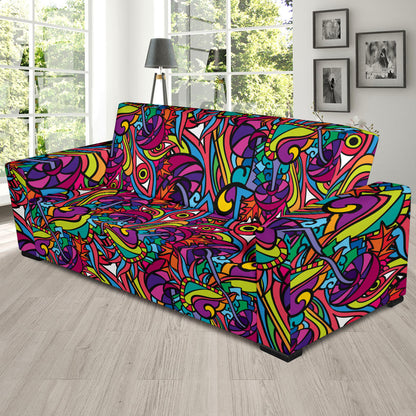 Trippy Print Design LKS302 Sofa Slipcover