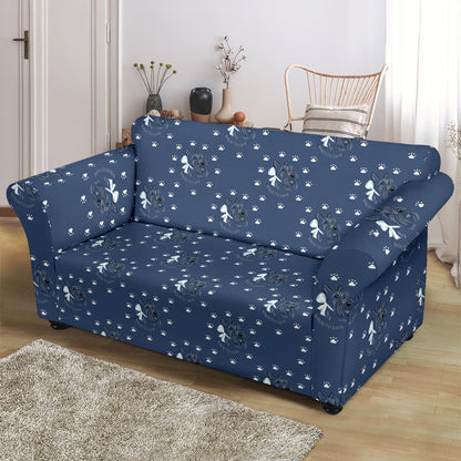 Scottish Terriers Print Design LKS307 Loveseat Couch Slipcover