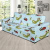 Ladybug Pattern Print Design 01 Sofa Slipcover