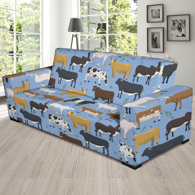 Cattle Pattern Print Design 02 Sofa Slipcover