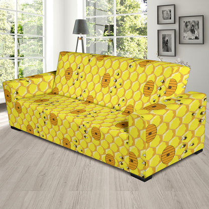 Honey Bee Print Design LKS303 Sofa Slipcover