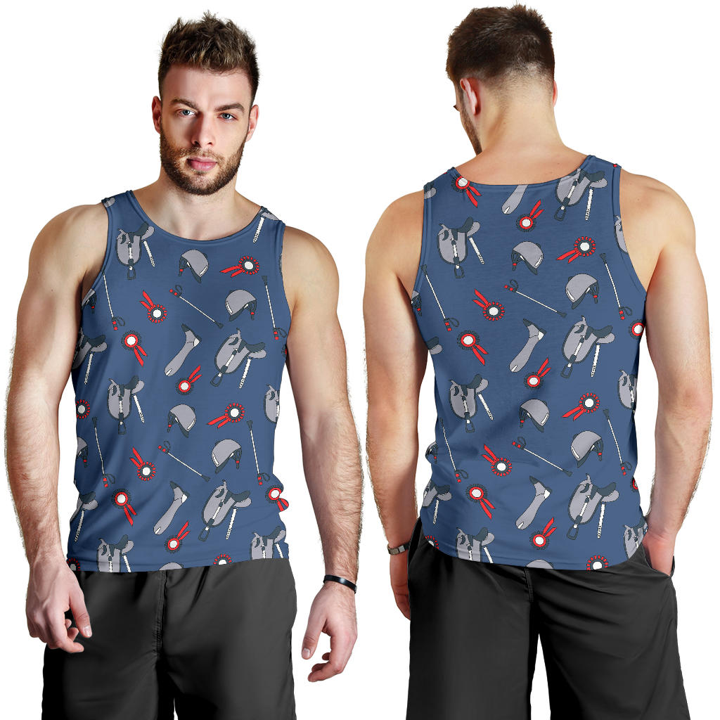 Equestrian Equipment Background Men Tank Top