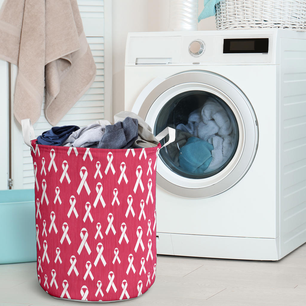 Breast Cancer Awareness Symbol Laundry Basket
