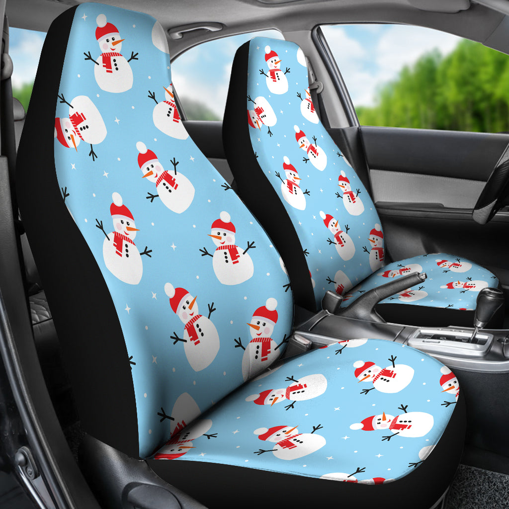 Snowman Print Design LKS305 Car Seat Covers