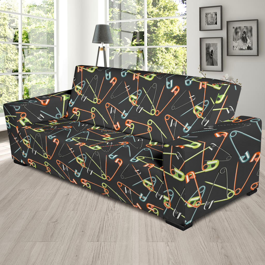 Safety Pin Print Design LKS301 Sofa Slipcover