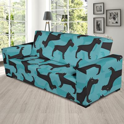 Schnauzers Pattern Print Design A01 Sofa Slipcover