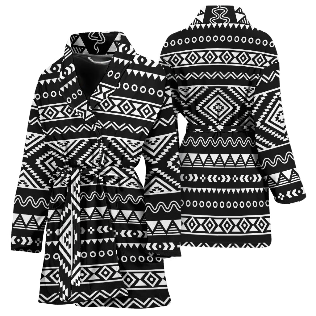 Tribal Pattern Print Design LKS301 Women Bathrobe