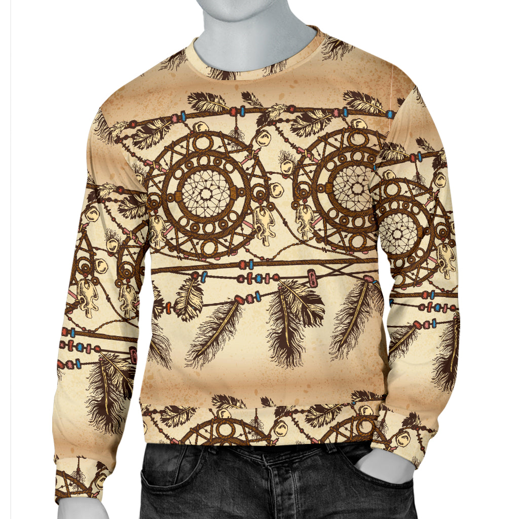 Dream catcher vintage native Men Long Sleeve Sweatshirt