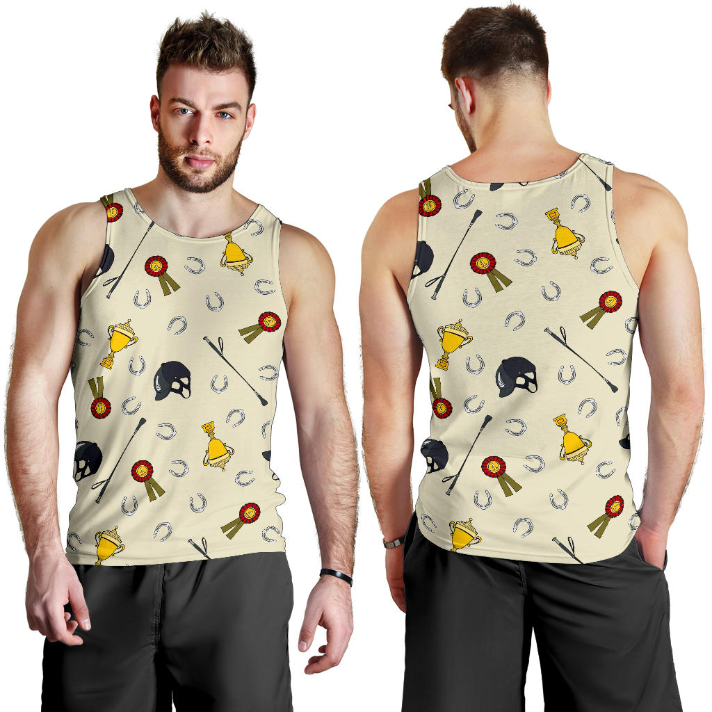 Equestrian Horseshoe Equipment Men Tank Top