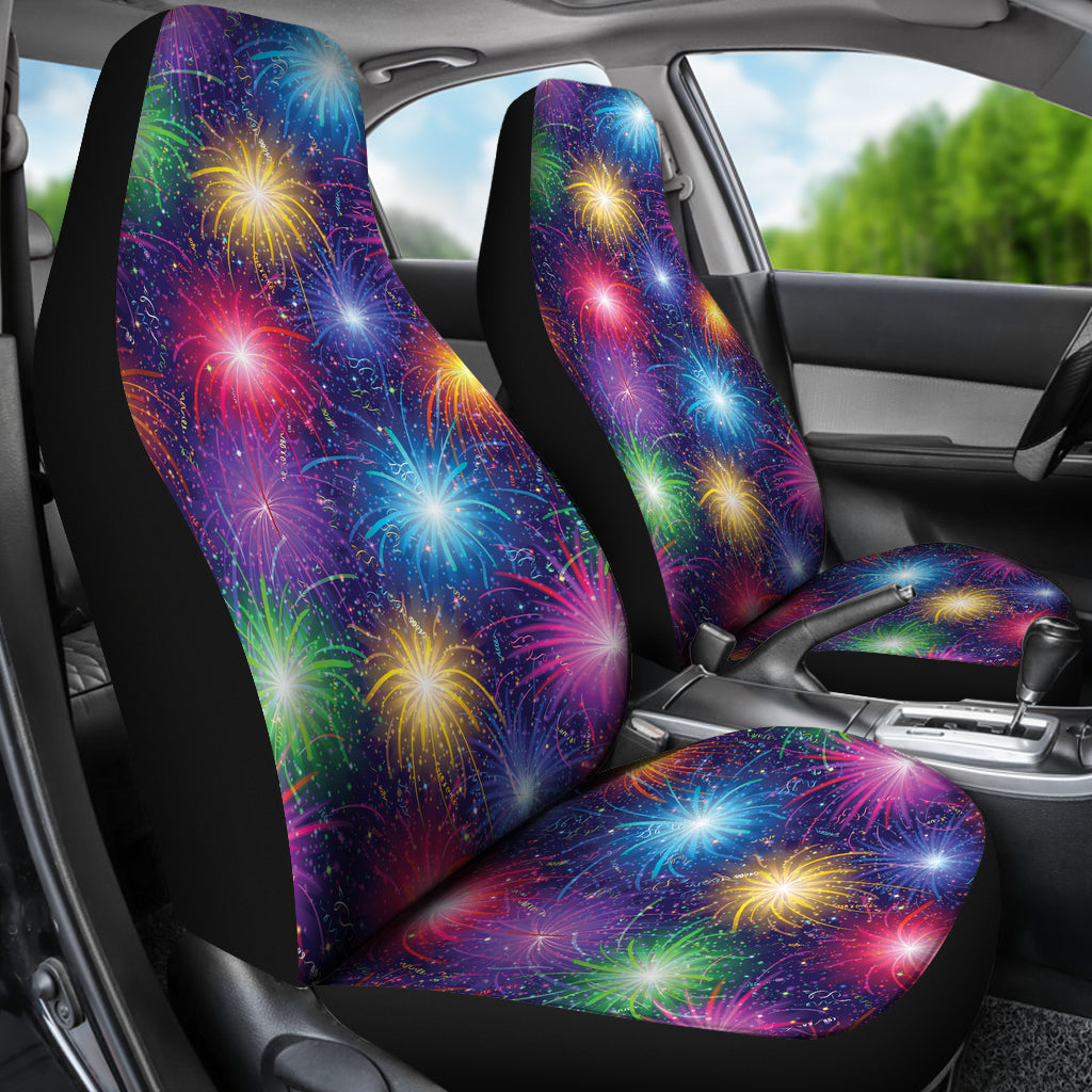 Firework Colorful Print Design LKS301 Car Seat Covers