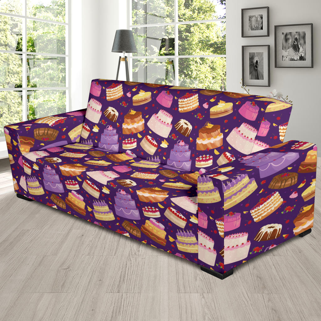 Cake Pattern Print Design 05 Sofa Slipcover