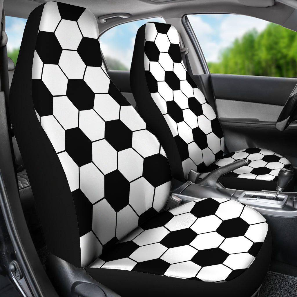 Soccer Ball Texture Print Design LKS303 Car Seat Covers