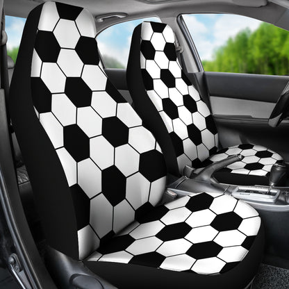 Soccer Ball Texture Print Design LKS303 Car Seat Covers