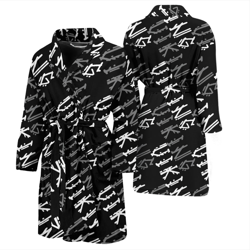 Vikings Print Design LKS306 Men Bathrobe